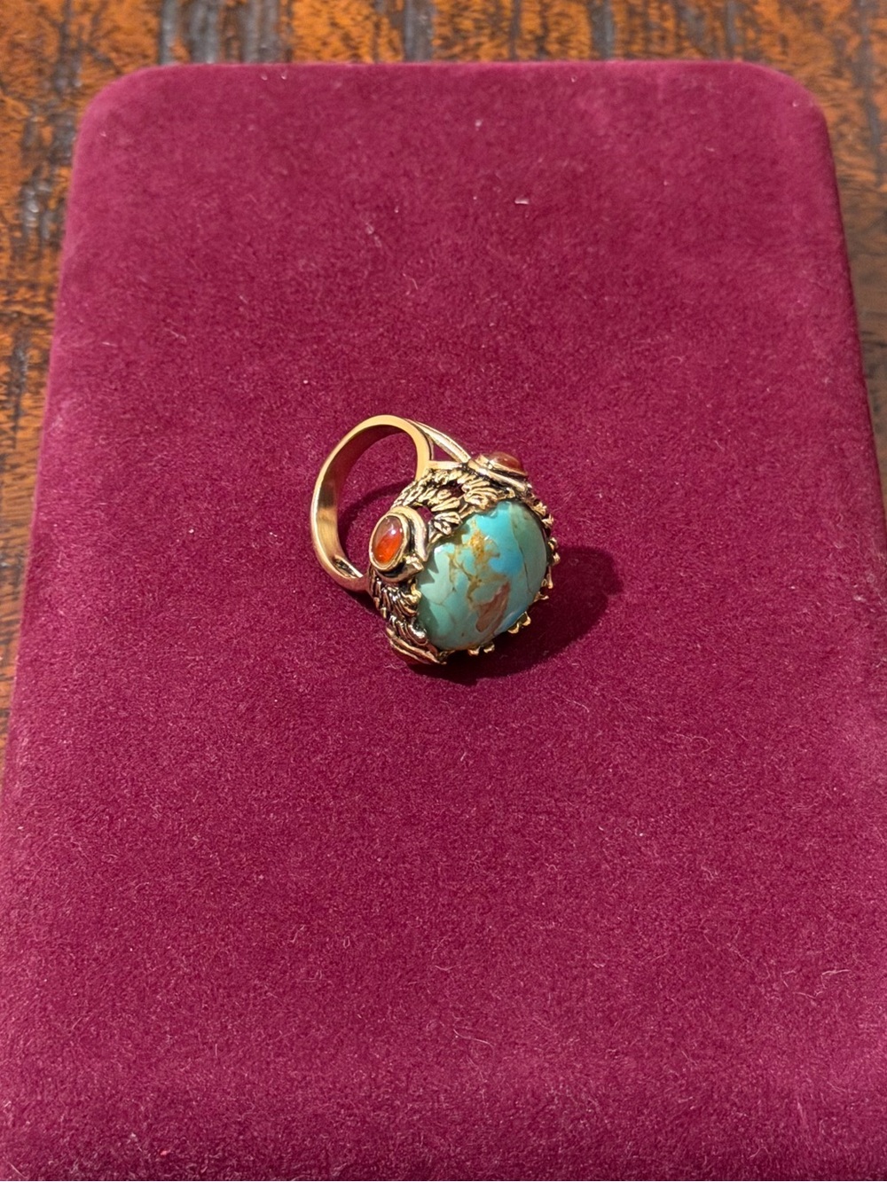 Barse Genuine Turquoise Statement Ring - Picture 8 of 10